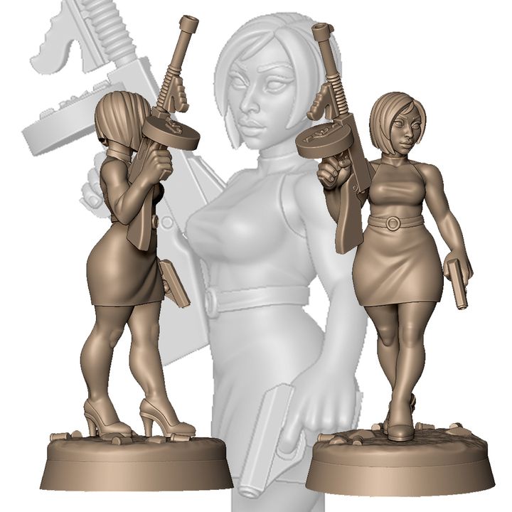 Female zombie fighter with short hair +NSFW by Menagerie Miniature