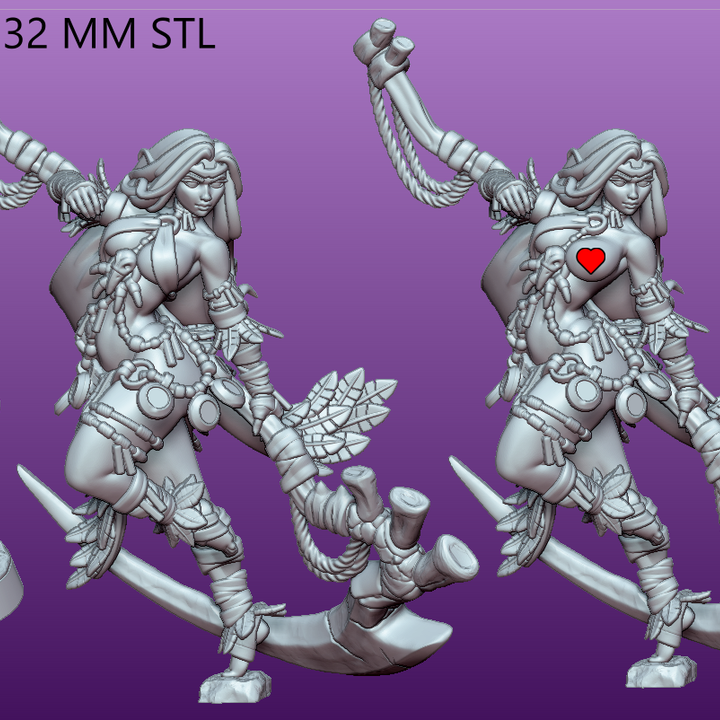 Neyata – Amazon Necromancer by Gaz Minis