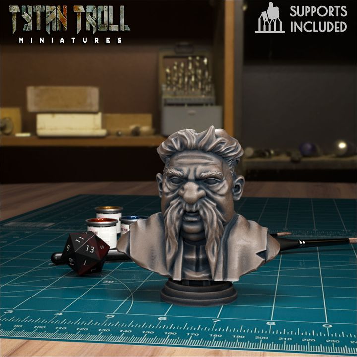 Arik Bust by Tytan Troll Miniatures