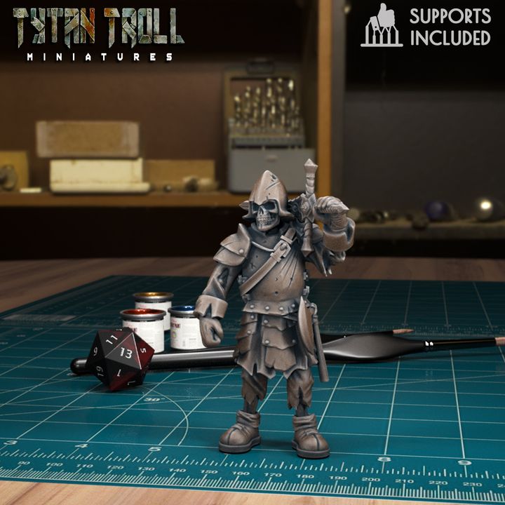 Armoured Skeleton 13 by Tytan Troll Miniatures