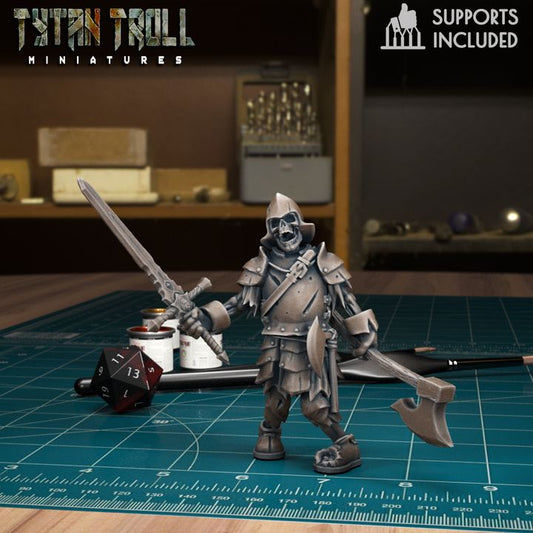 Armoured Skeleton 16 by Tytan Troll Miniatures