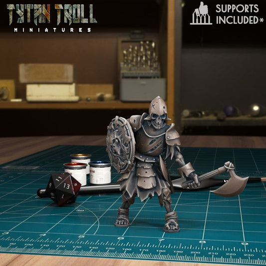 Armoured Skeleton 20 by Tytan Troll Miniatures