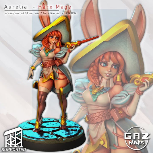 Aurelia - Hare Mage by Gaz Minis.