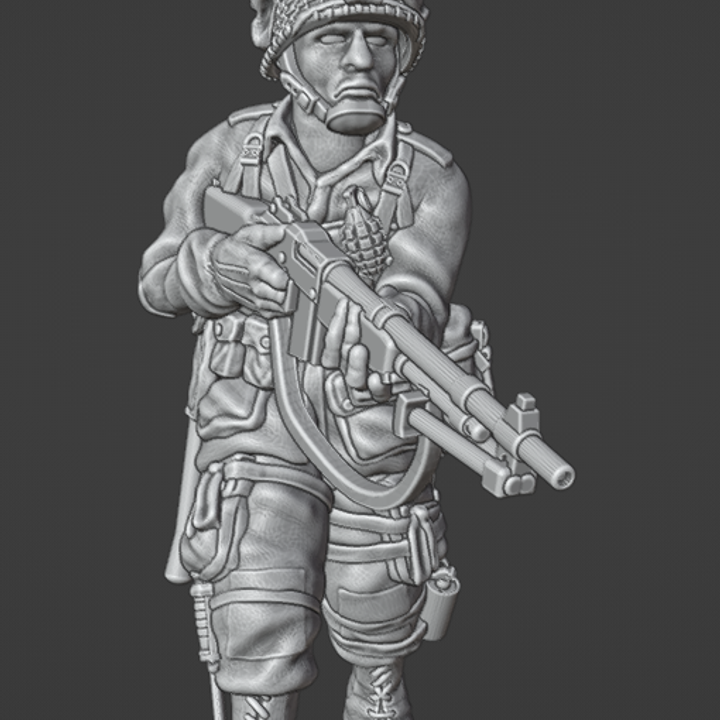 WW2 28mm US Paratrooper With Bar by Colonel Muller