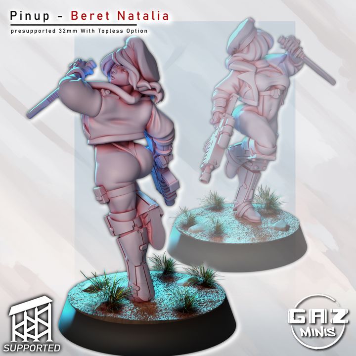 Pinup Mini - Beret Natalia by Gaz Minis