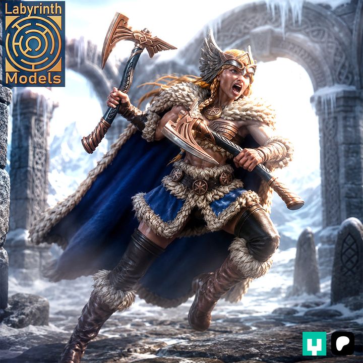 Valkyrie Berserkers Command Group by Labyrinth Models