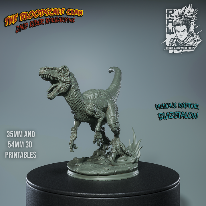 Blazetalon and Emberslash - Velociraptors by Ronin Arts Workshop