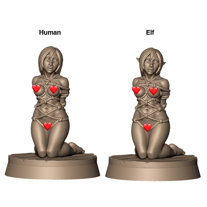BDSM Bondage lady C NSFW by Menagerie Miniature (18+)