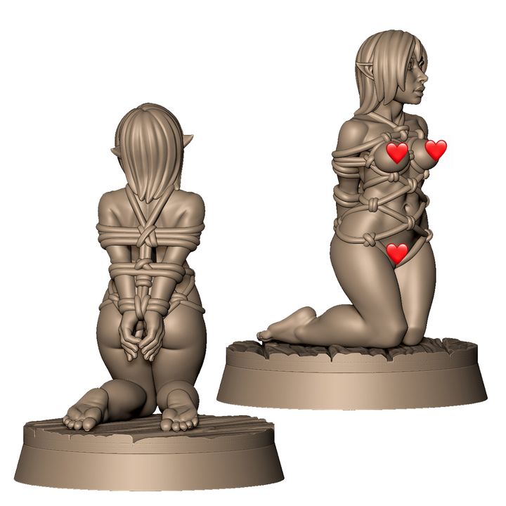 BDSM Bondage lady C NSFW by Menagerie Miniature (18+)