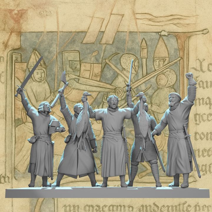"By These Swans" – Medieval Scottish Warriors Scene