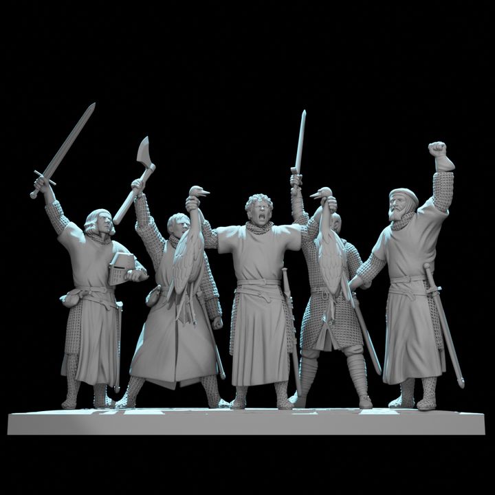 "By These Swans" – Medieval Scottish Warriors Scene