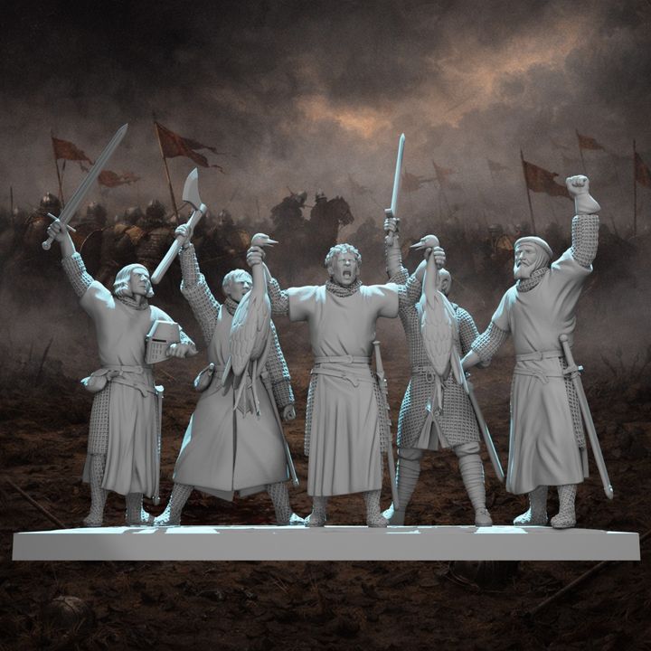 "By These Swans" – Medieval Scottish Warriors Scene