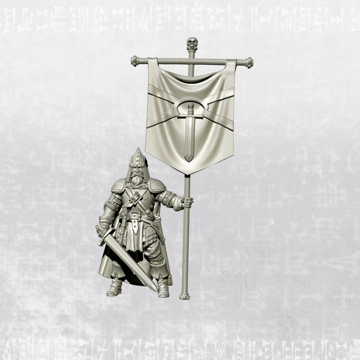 Reinhardt's Bannermen With Symbols by Ezipion miniatures.