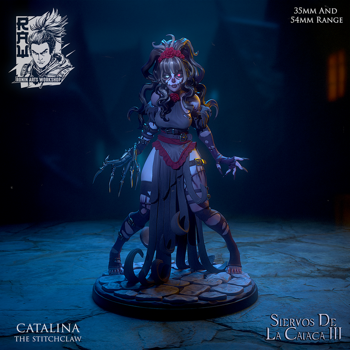 Catalina The Stitchclaw - Dia De Muertos Catrina Ragdoll by Ronin Arts Workshop
