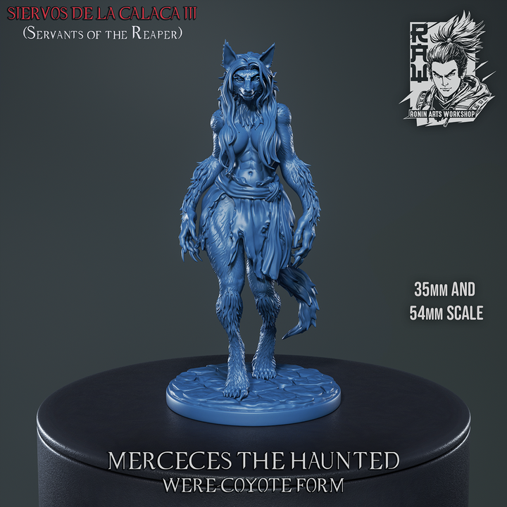 Mercedes The Haunted - Dual Form Peasant (Were-Coyote) by Ronin Arts Workshop