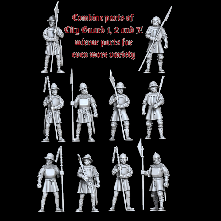 Late Medieval City Watch 3 (Crossbowman/Handgunner/Melee) by Styriwar.