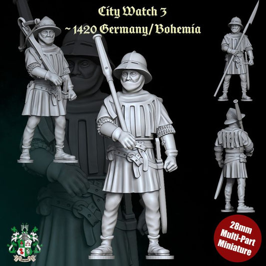 Late Medieval City Watch 3 (Crossbowman/Handgunner/Melee) by Styriwar.