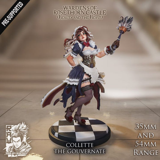 Colette the gouvernante - Head Maid of Castle Rosethorne by Ronin Arts Workshop