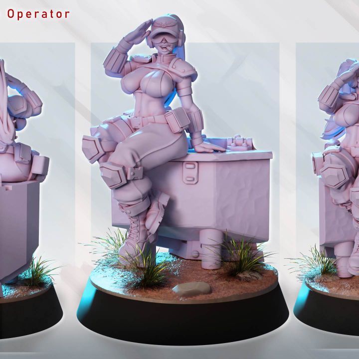 Dollar Mini – Commando Pinup Operator by Gaz Minis