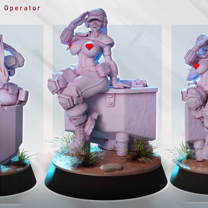 Dollar Mini – Commando Pinup Operator by Gaz Minis
