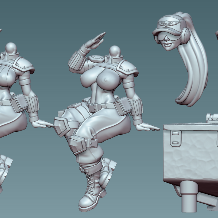 Dollar Mini – Commando Pinup Operator by Gaz Minis