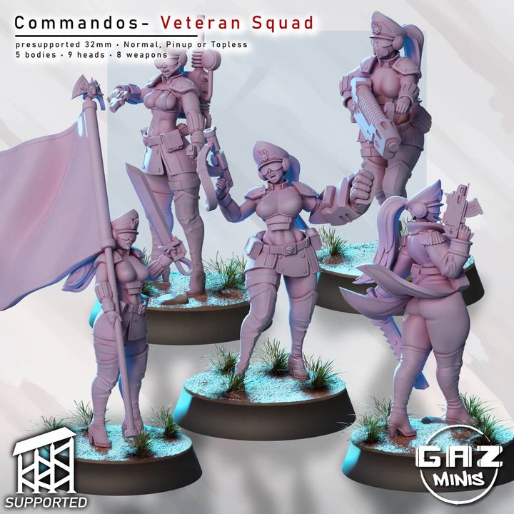 Commandos Veteran Squad by Gaz Minis
