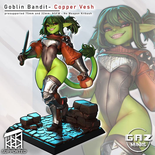 Copper Vesh – Goblin Bandit by Gaz Minis