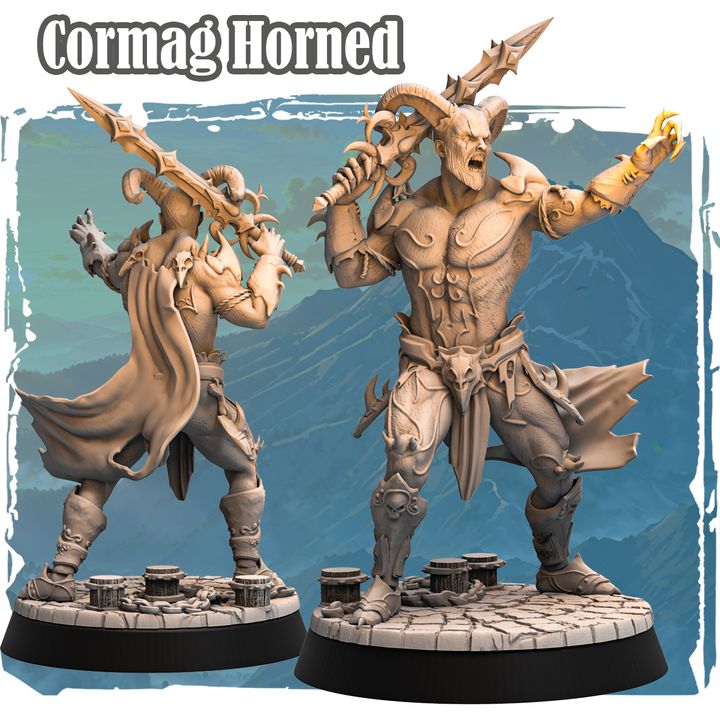 Cormag Horned 32mm - Demon Prince by Haito