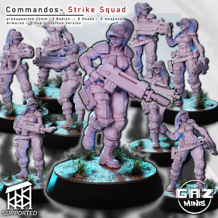 Commando Strike Squad by Gaz Minis – Studio Historia