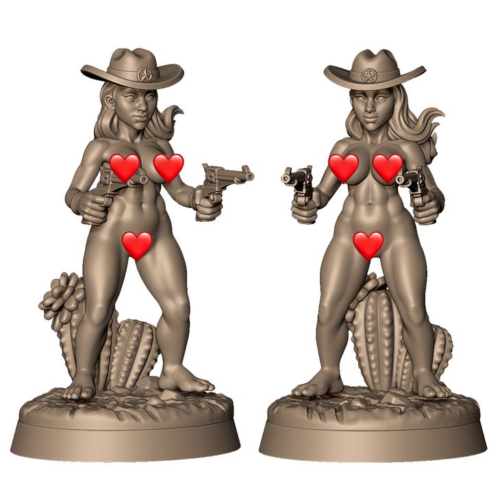 Female cowgirl sheriff +NSFW by Menagerie Miniature