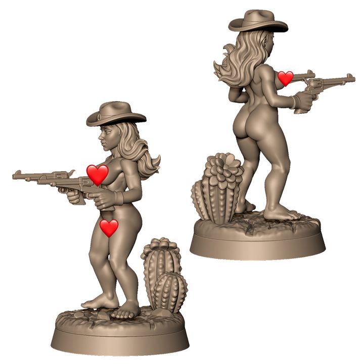 Female cowgirl sheriff +NSFW by Menagerie Miniature