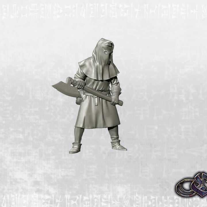 “Village's Executionner – 14th century” by Ezipion miniatures