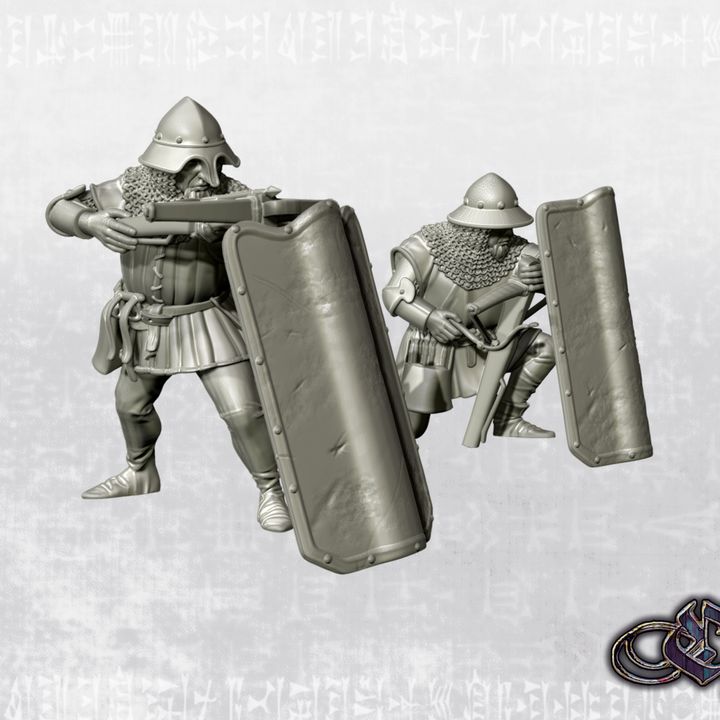 “Bohemian Crossbowmen – 14th century” by Ezipion miniatures