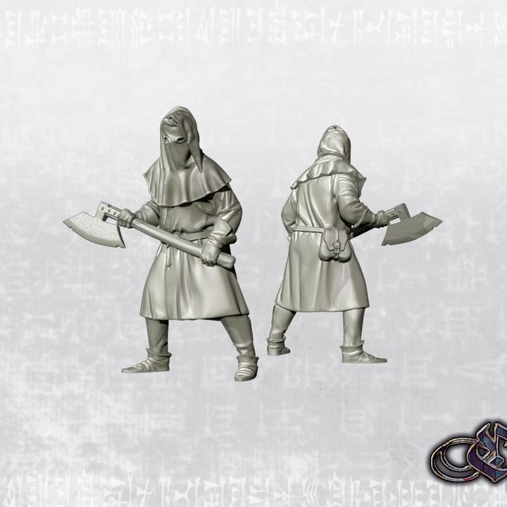 “Village's Executionner – 14th century” by Ezipion miniatures