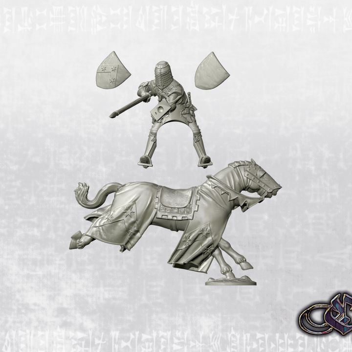 “Sir Reginald Cobham on Warhorse”. Mid. 14th century” by Ezipion miniatures