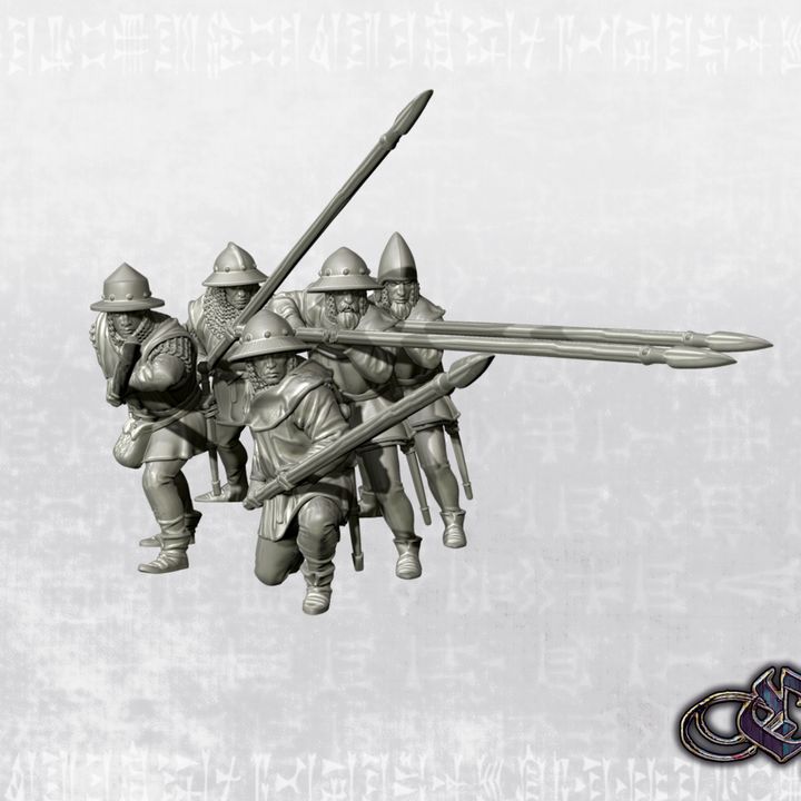 “Spearmen European - 2025 – 14th century” by Ezipion miniatures