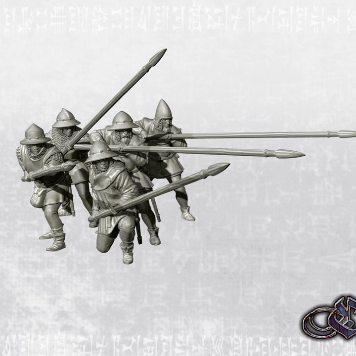 “Spearmen European - 2025 – 14th century” by Ezipion miniatures