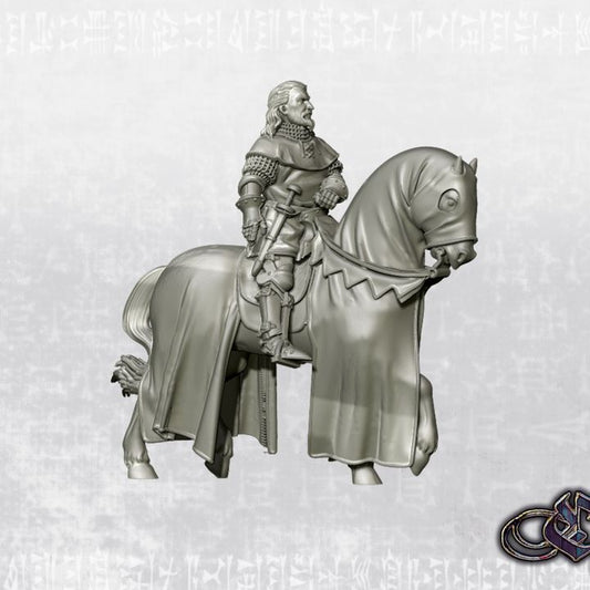 “Bishop's Envy on Warhorse – 14th century” by Ezipion miniatures