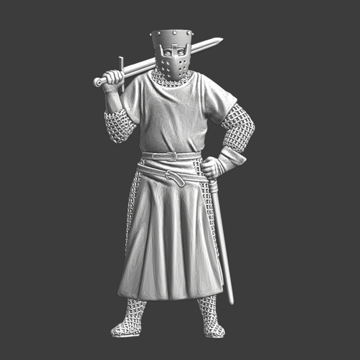 Medieval Danish Vassal Knight - Battle of the Ice, 1242.