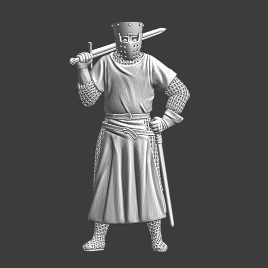 Medieval Danish Vassal Knight - Battle of the Ice, 1242.
