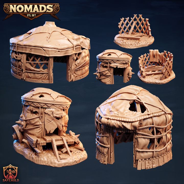 Destroyed Yurts - Nomads by Safehold