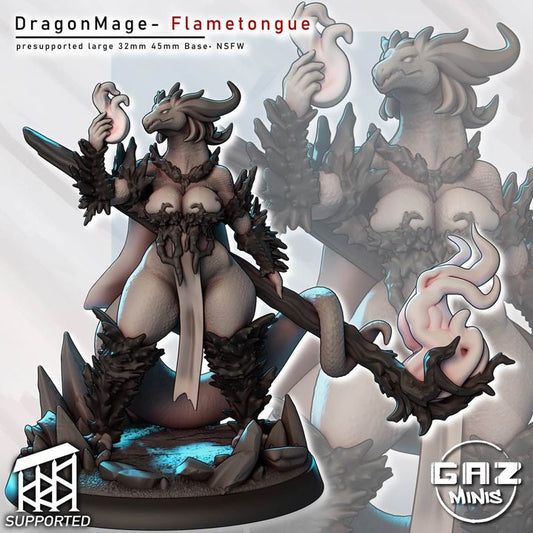 Dragon Mage Flametongue by Gaz Minis