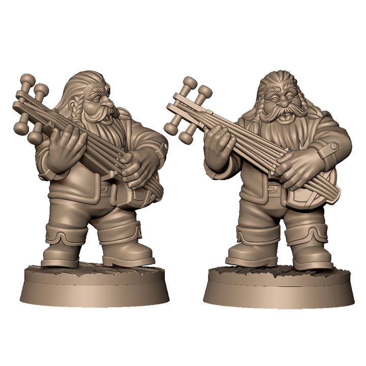 Dwarf musician by Menagerie Miniature
