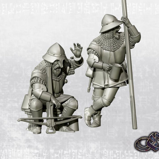 “Soldiers – drink & fun – 14th century” by Ezipion miniatures