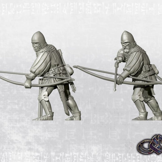 “Heavy Bowmen - Reloading– 14th century” by Ezipion miniatures