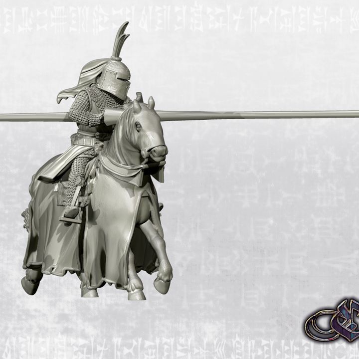 "Hugh De Bracy - Jousting - Ivanhoe (1952)" by Ezipion miniatures