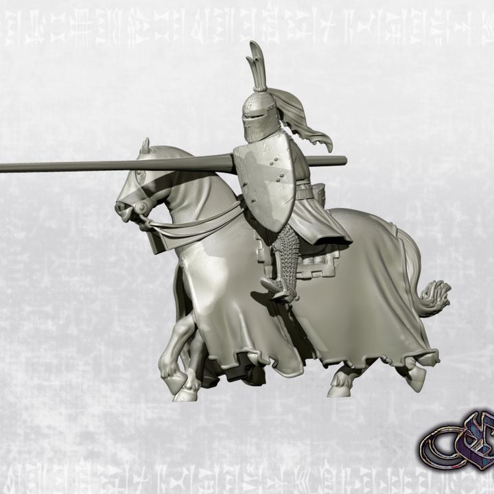 "Hugh De Bracy - Jousting - Ivanhoe (1952)" by Ezipion miniatures