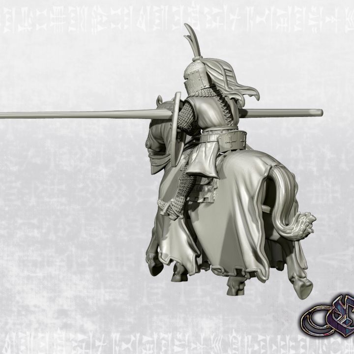 "Hugh De Bracy - Jousting - Ivanhoe (1952)" by Ezipion miniatures