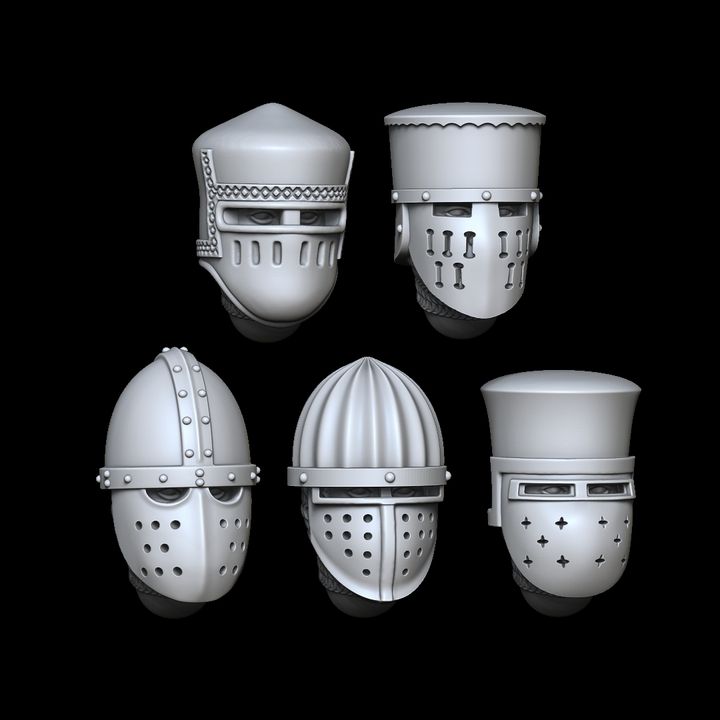 Enclosed Pot Helmets (Set 3) by Styriwar