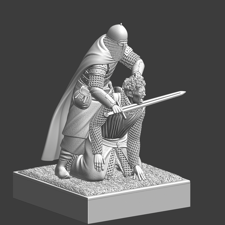Kievan Rus Knight Executing a Crusader.